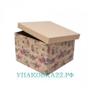 Подарочная коробка Крафт розы-8 (29*29*20 см)