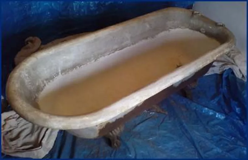 Реставрация ванн Жидким акрилом (Наливная ванна) 2